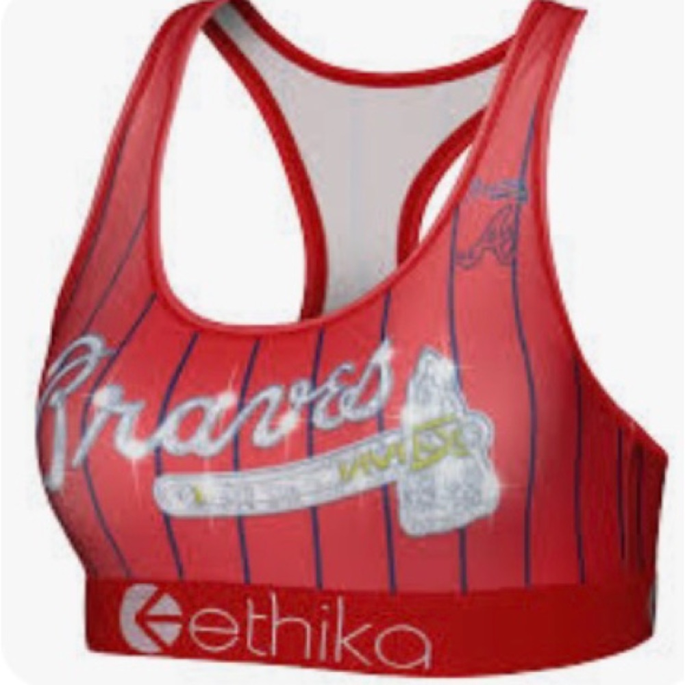 Women's Atlanta Braves Ethika Red
Slugger Bra MLB